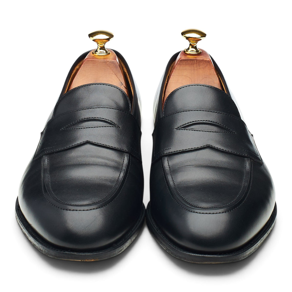 'Piccadilly' Black Leather Loafers UK 9 F