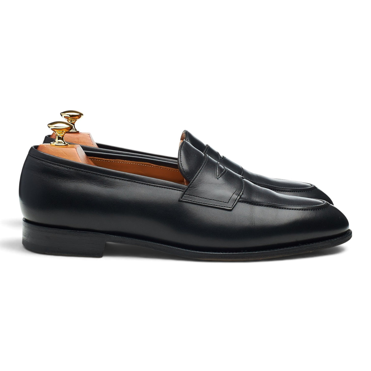 'Piccadilly' Black Leather Loafers UK 9 F