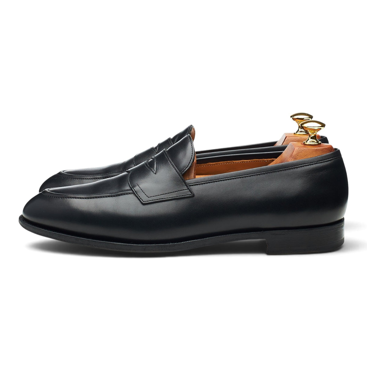 'Piccadilly' Black Leather Loafers UK 9 F