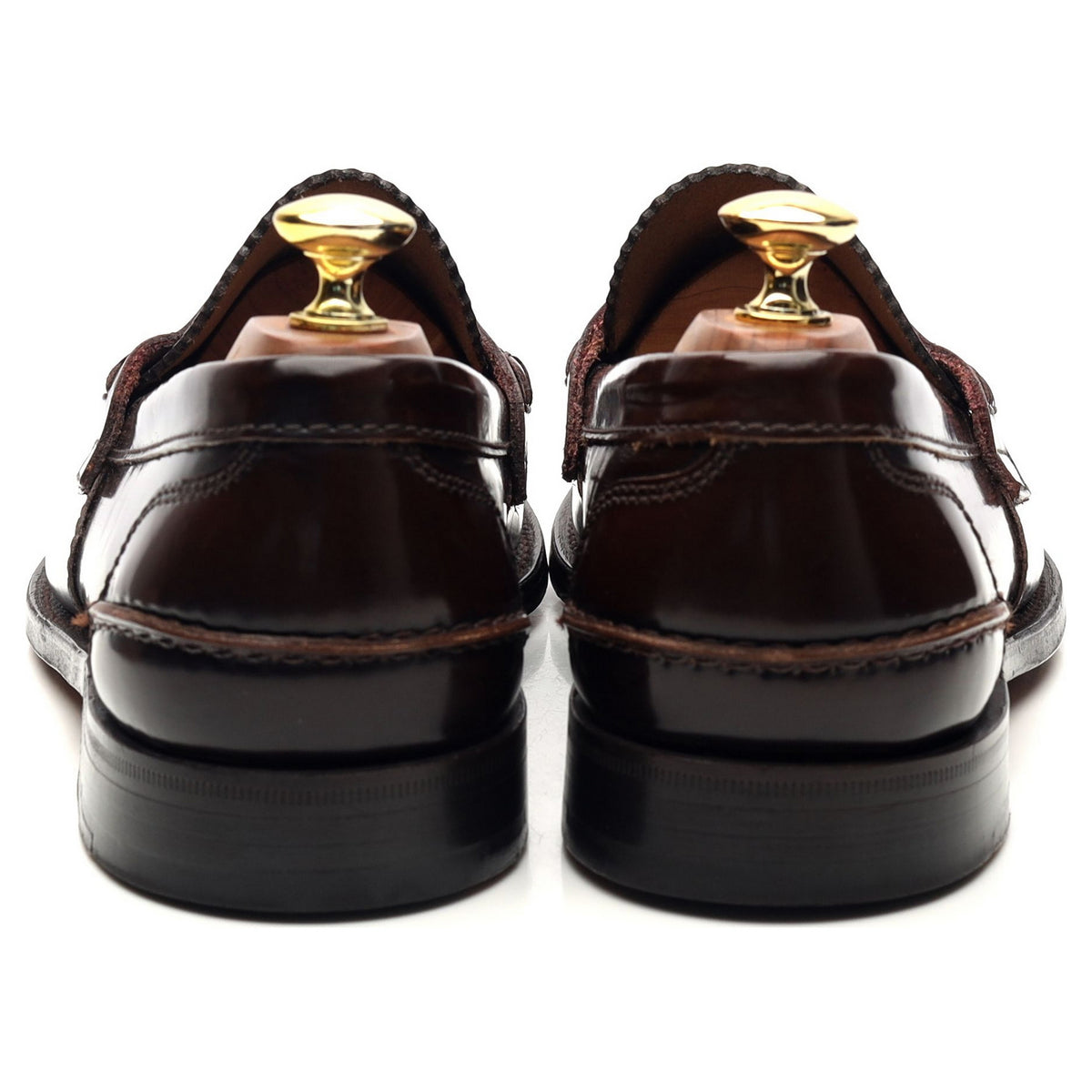 &#39;Tunbridge&#39; Dark Brown Leather Loafers UK 8.5 F