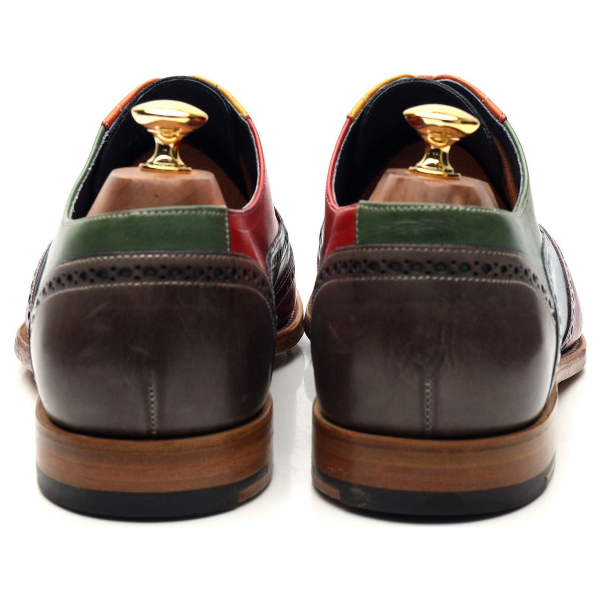 &#39;Valiant&#39; Multi Leather Oxford Brogues UK 9 F