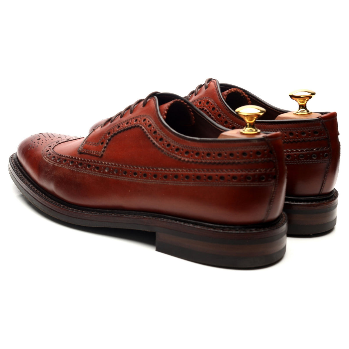 1880 Legacy &#39;Birkdale&#39; Brown Leather Derby Brogues UK 9 F