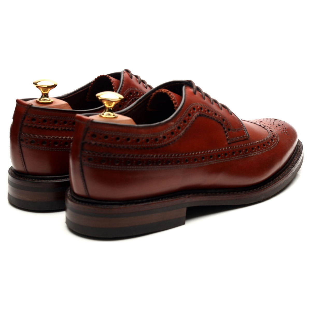 1880 Legacy &#39;Birkdale&#39; Brown Leather Derby Brogues UK 9 F