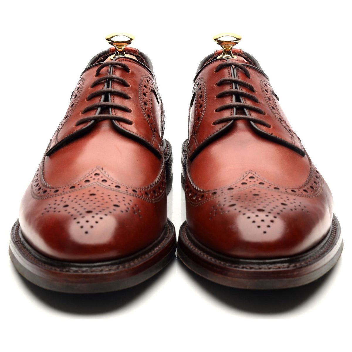 1880 Legacy &#39;Birkdale&#39; Brown Leather Derby Brogues UK 9 F