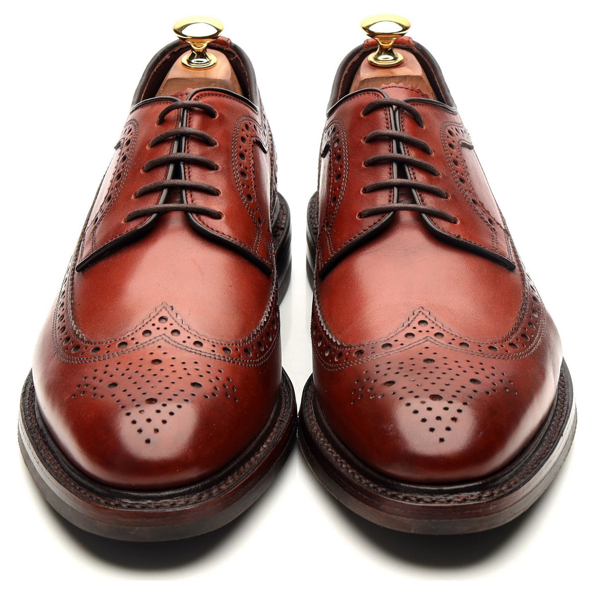 1880 Legacy &#39;Birkdale&#39; Brown Leather Derby Brogues UK 9 F