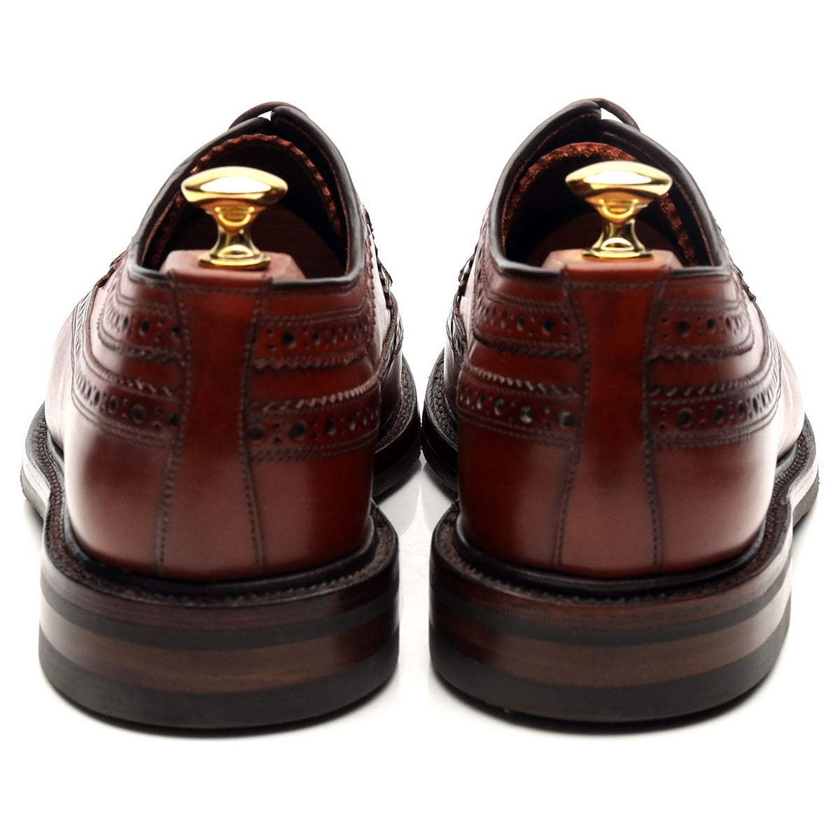 1880 Legacy &#39;Birkdale&#39; Brown Leather Derby Brogues UK 9 F