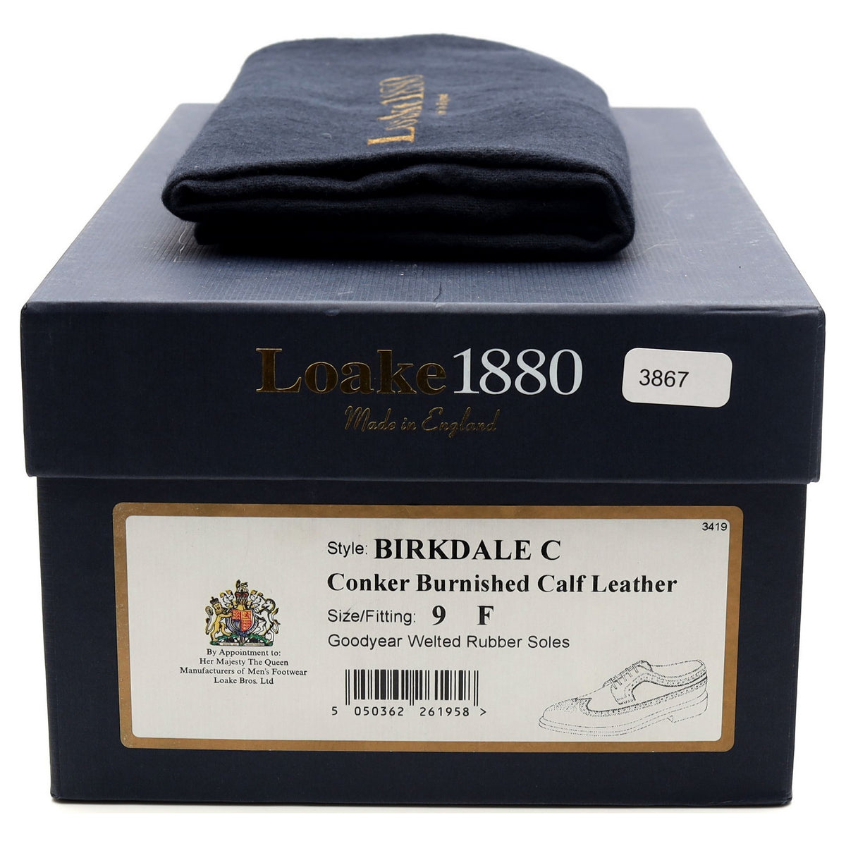 1880 Legacy &#39;Birkdale&#39; Brown Leather Derby Brogues UK 9 F