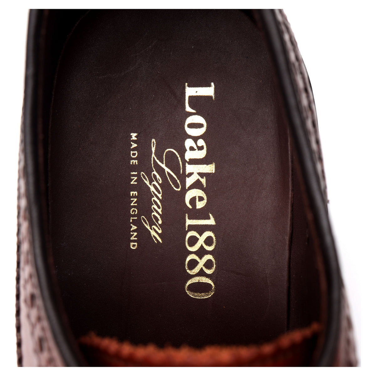 1880 Legacy &#39;Birkdale&#39; Brown Leather Derby Brogues UK 9 F