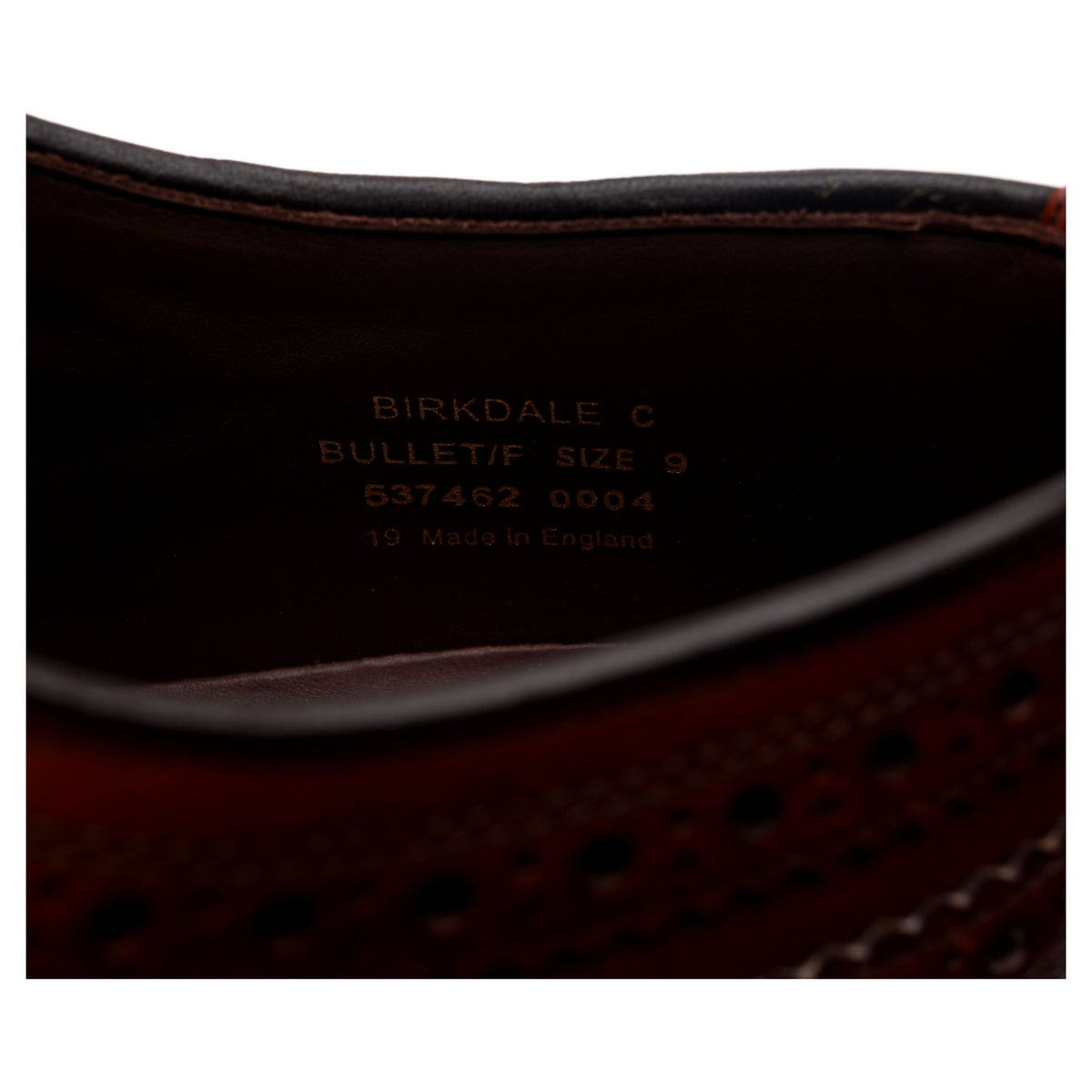 1880 Legacy &#39;Birkdale&#39; Brown Leather Derby Brogues UK 9 F