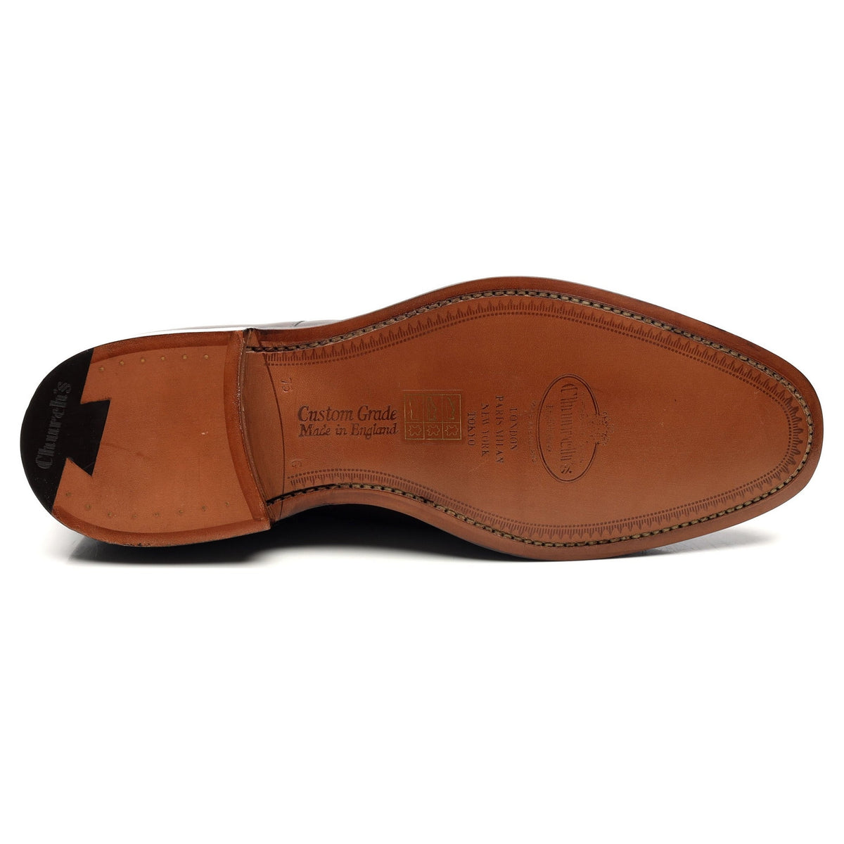 &#39;Consul&#39; Dark Brown Leather Oxford UK 7.5 G