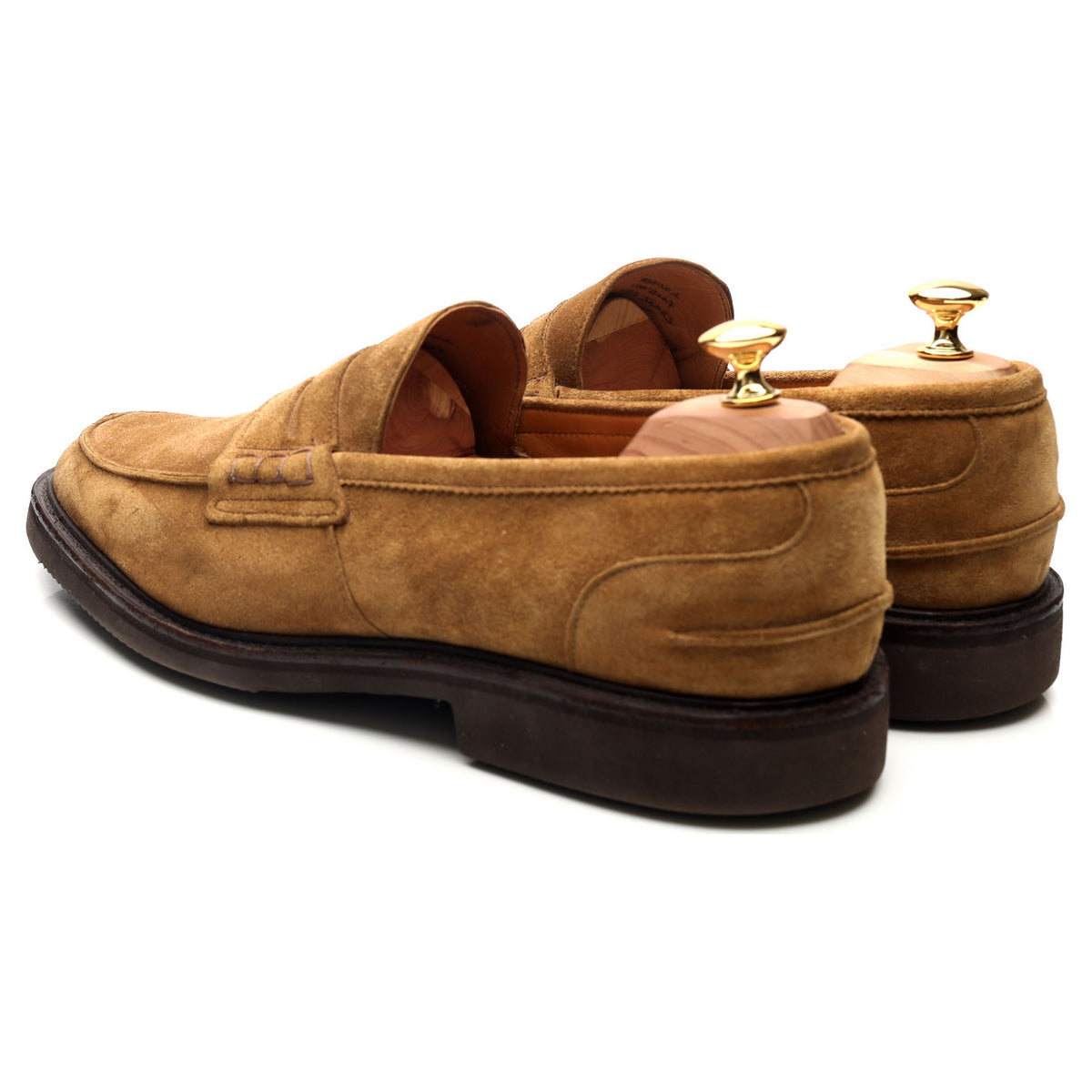 &#39;James&#39; Sand Brown Suede Loafers UK 11