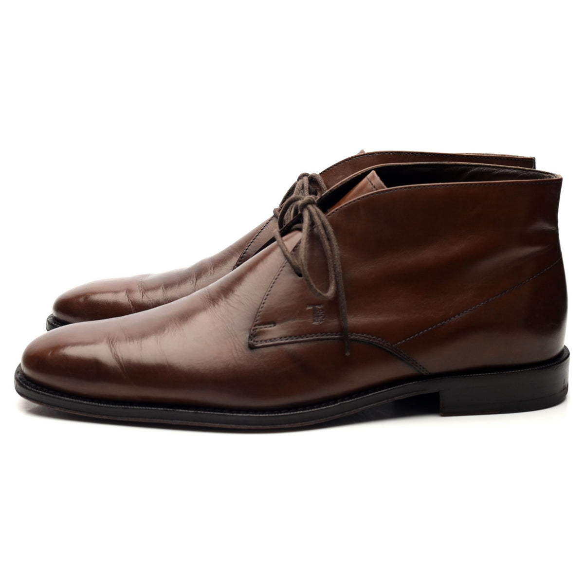 Brown Leather Chukka Boots UK 8.5