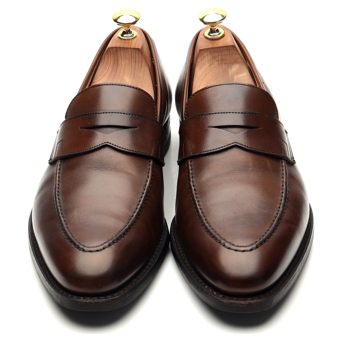 &#39;Sydney&#39; Dark Brown Leather Loafers UK 8.5 E