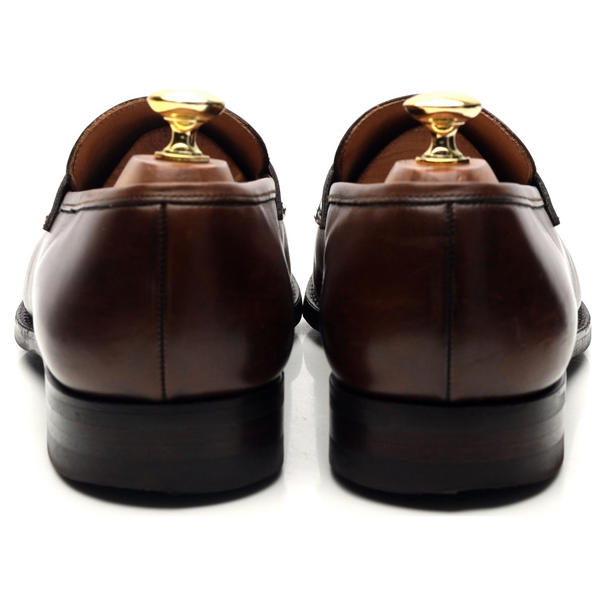 &#39;Sydney&#39; Dark Brown Leather Loafers UK 8.5 E