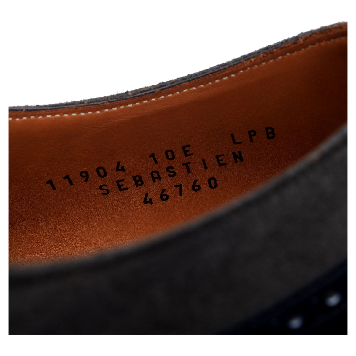 &#39;Sebastien&#39; Navy Blue Museum Leather Oxford UK 10 E