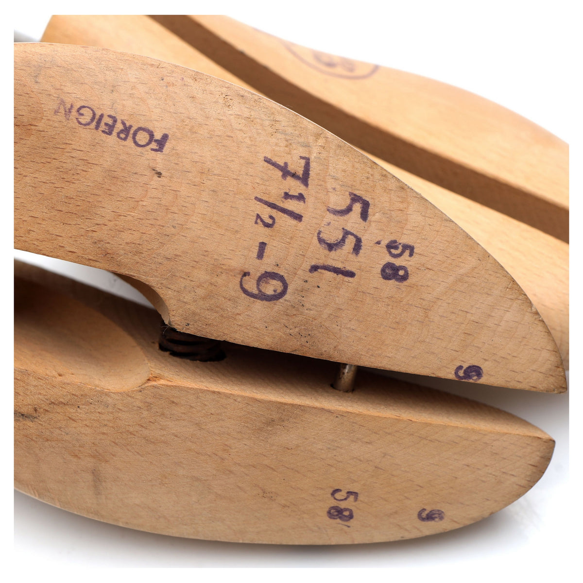 Vintage Wooden Shoe Trees UK 7.5 - 9