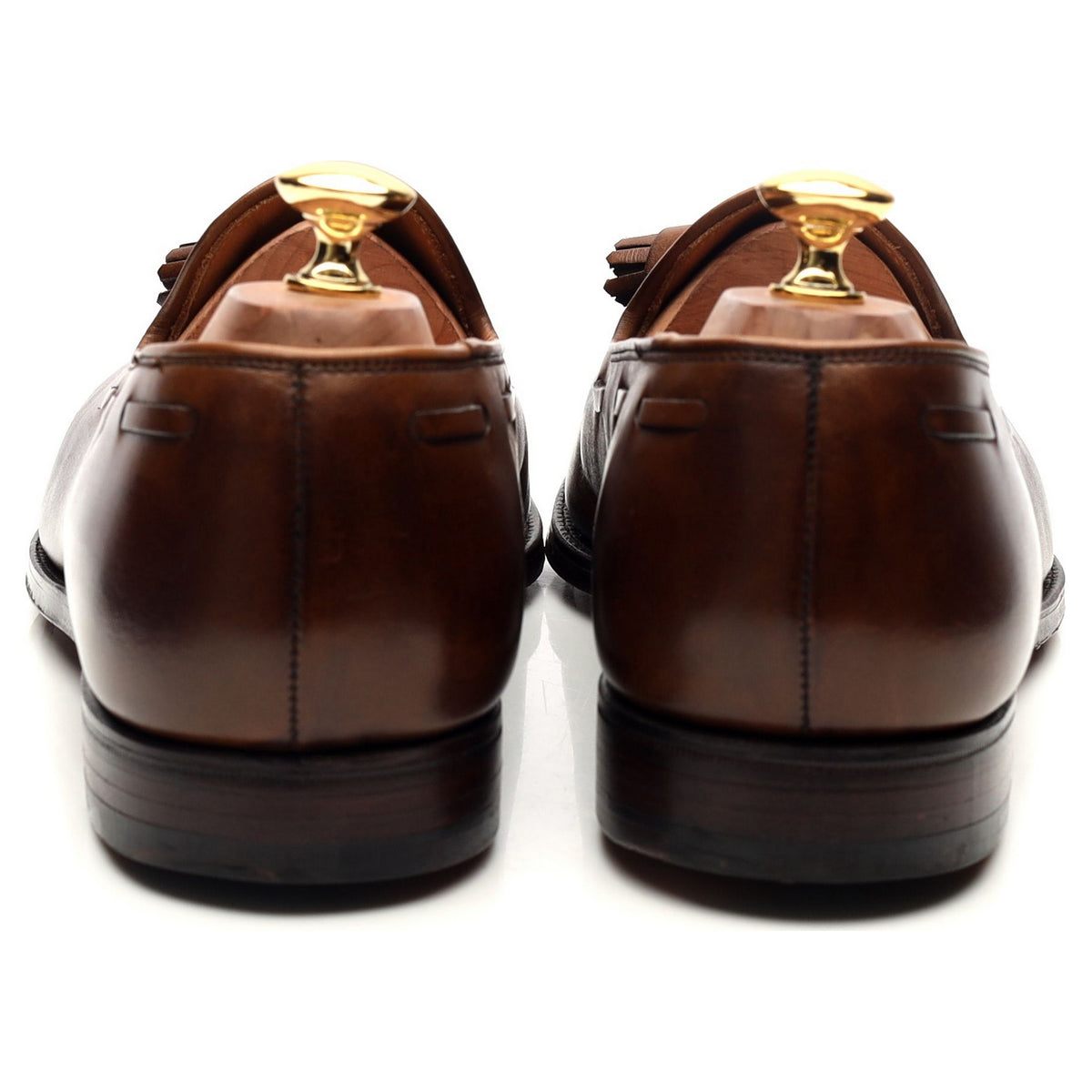 &#39;Cavendish 2&#39; Dark Brown Leather Tassel Loafers UK 9.5 E