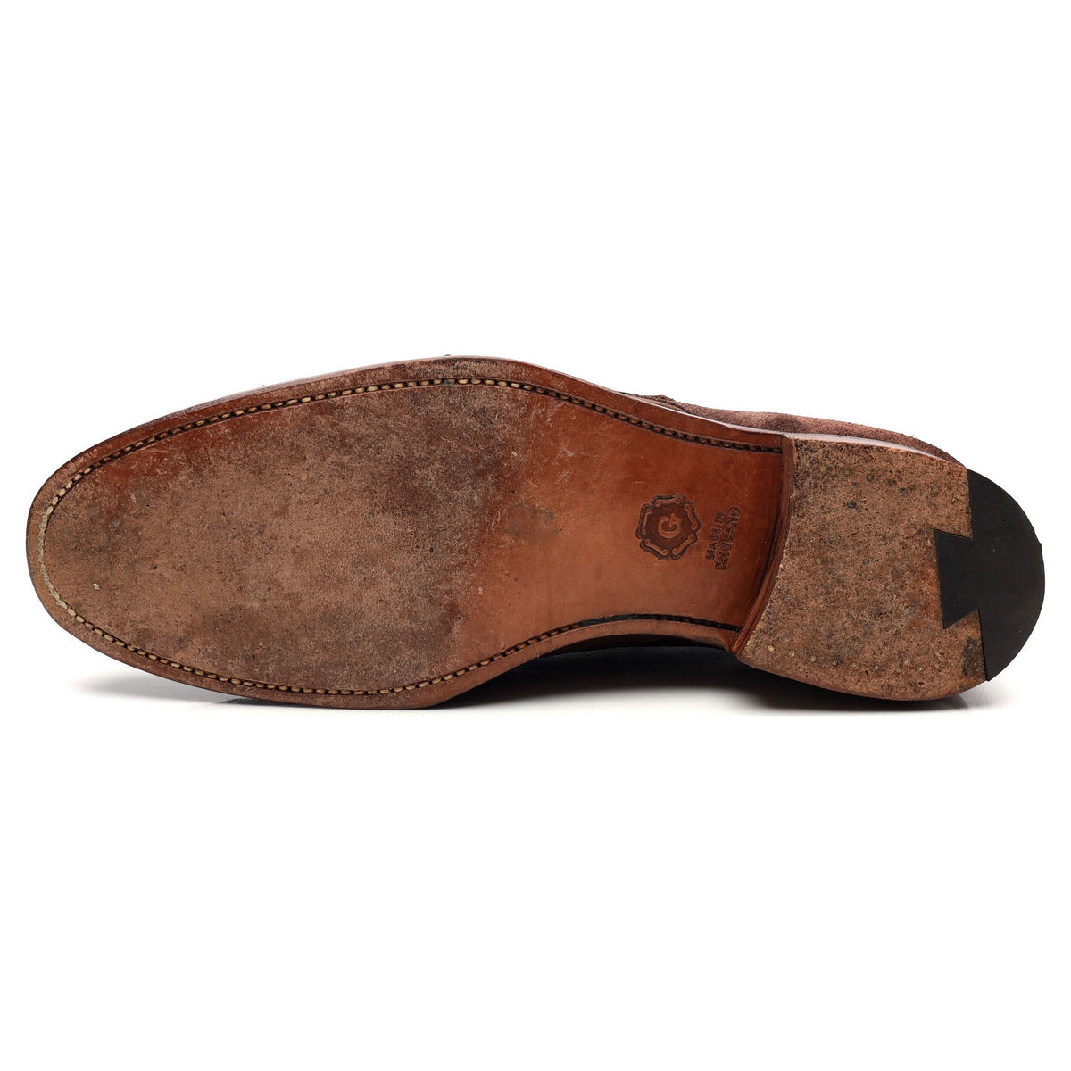 G:One Brown Suede Double Monk Strap UK 7 F