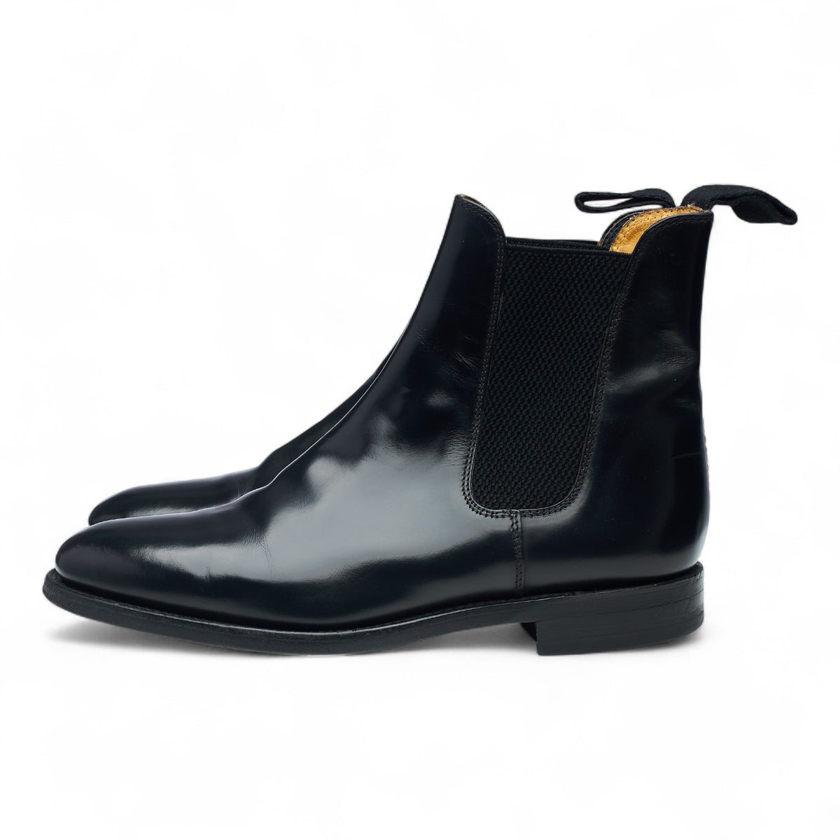 '290' Black Leather Chelsea Boots UK 7 F