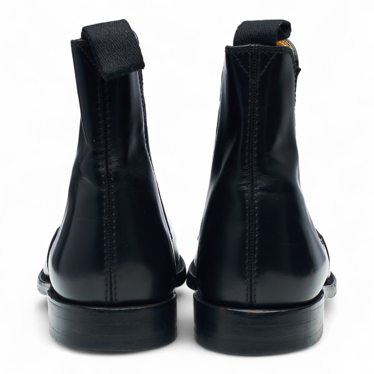 '290' Black Leather Chelsea Boots UK 7 F