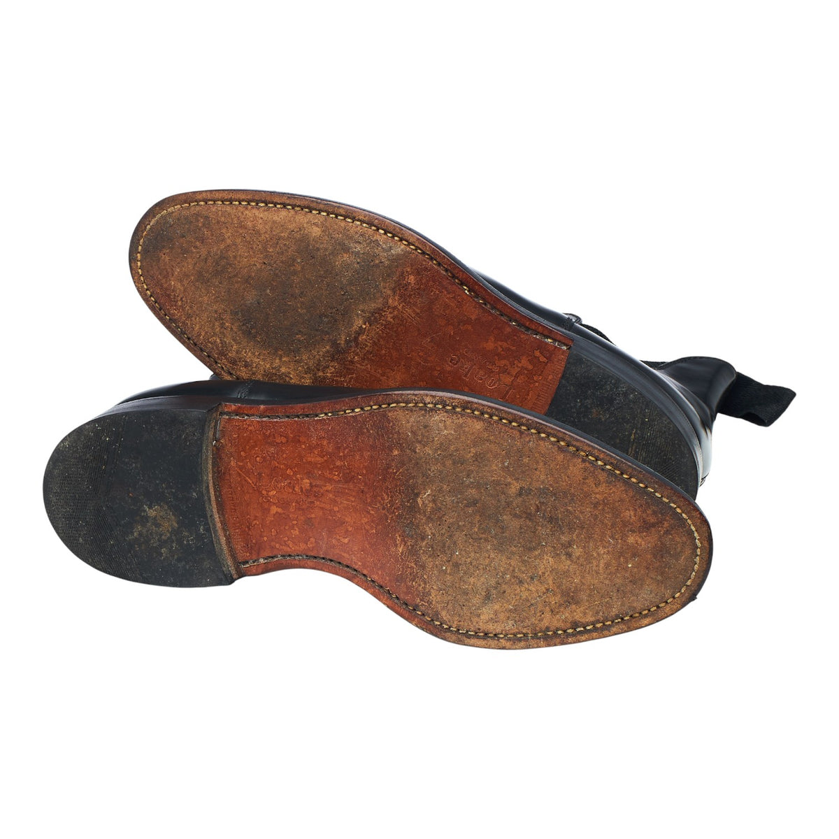 '290' Black Leather Chelsea Boots UK 7 F