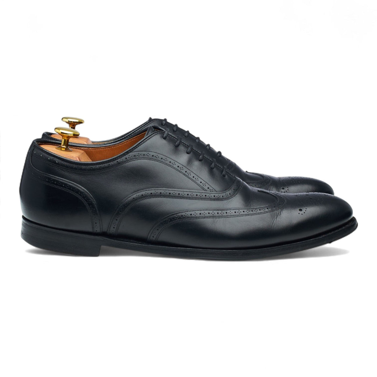 'Gunthorpe' Black Leather Oxford UK 8.5 F