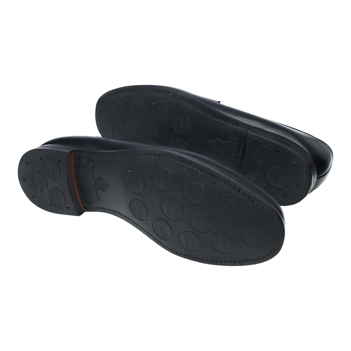 'Boston 2' Black Leather Loafers UK 9.5 E