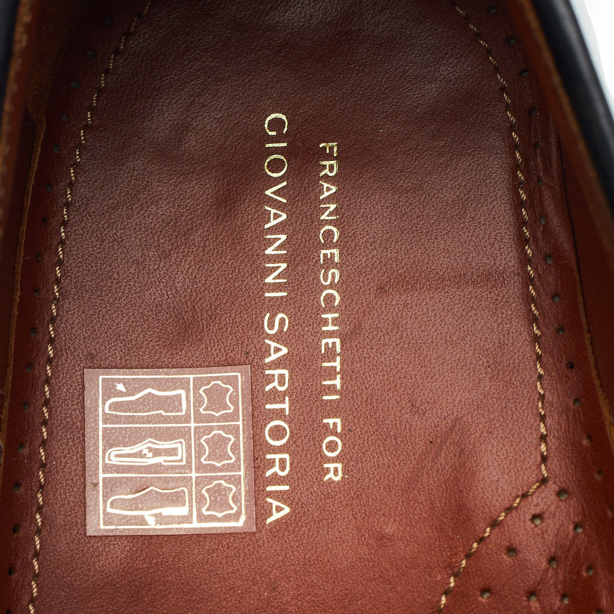 Giovanni Sartoria Black Leather Tassel Loafers UK 7 EU 41