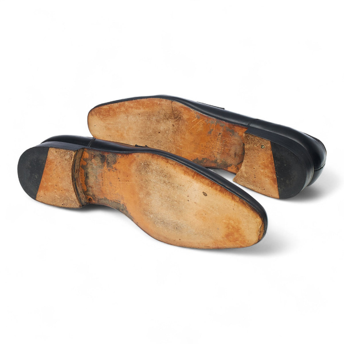 'Pisa' Black Leather Loafers UK 9