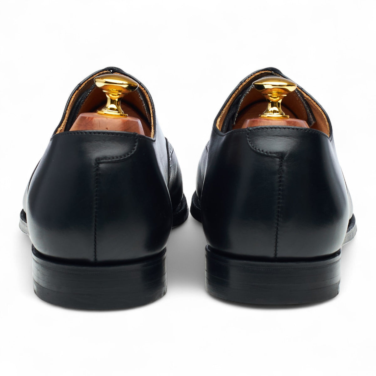 'Edgware' Black Leather Oxford Brogues UK 10 E