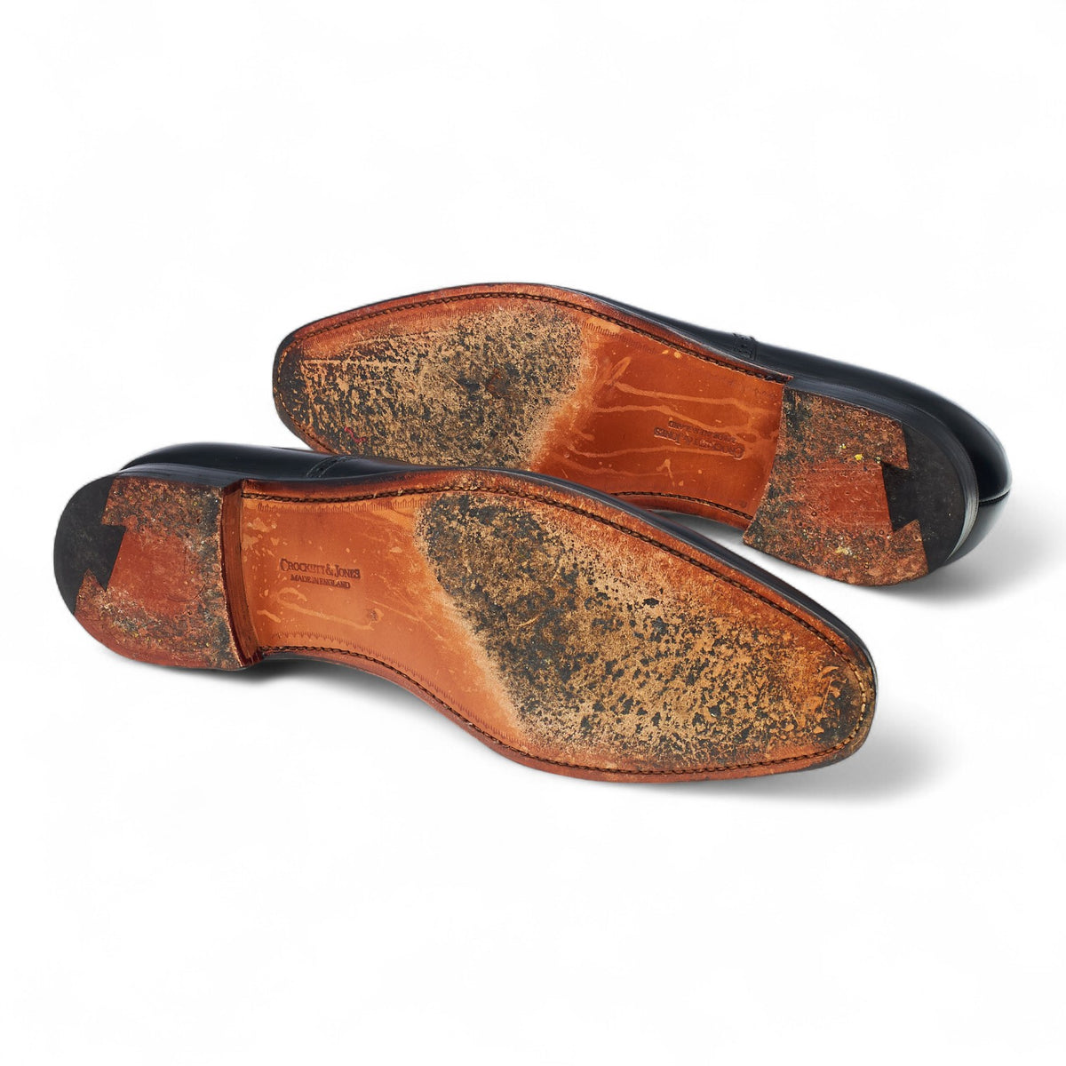 'Edgware' Black Leather Oxford Brogues UK 10 E