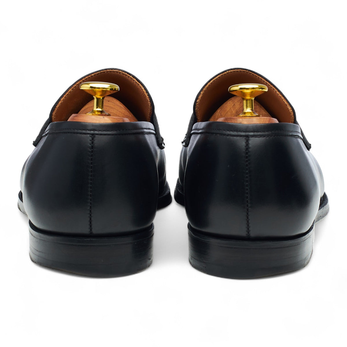 'Sydney' Black Leather Loafers UK 8 G