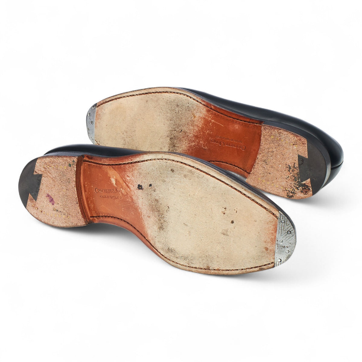 'Sydney' Black Leather Loafers UK 8 G