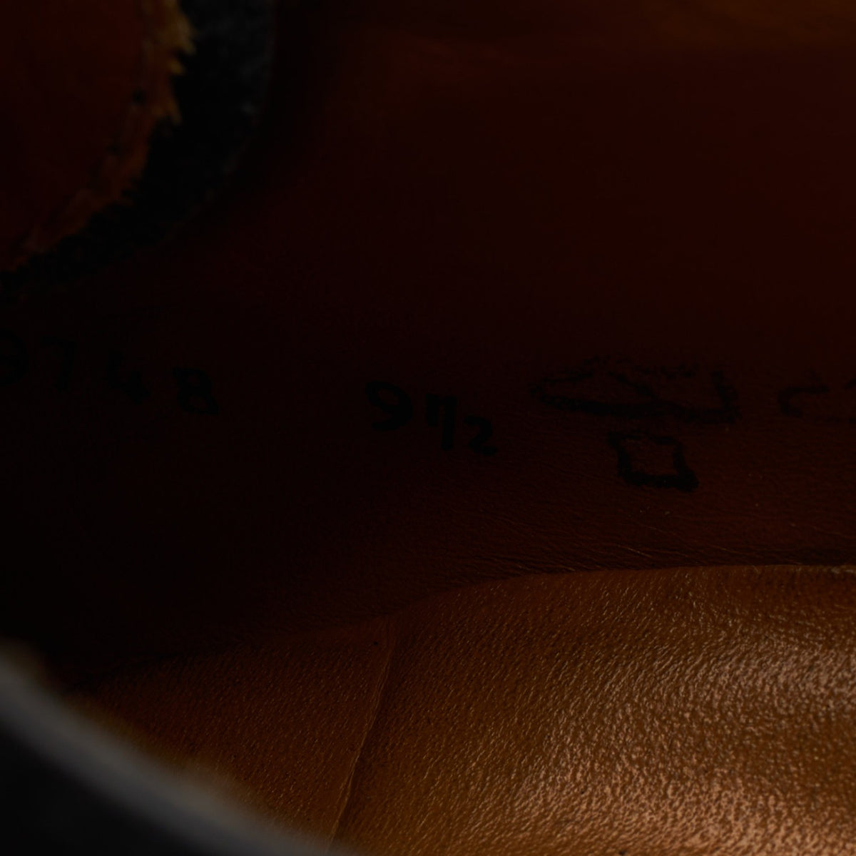 Black Leather Derby Brogues UK 9.5