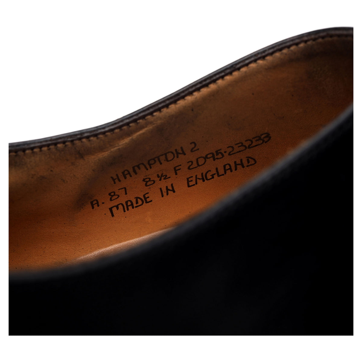 Shipton &amp; Heneage &#39;Hampton 2&#39; Black Leather Derby UK 8.5 F