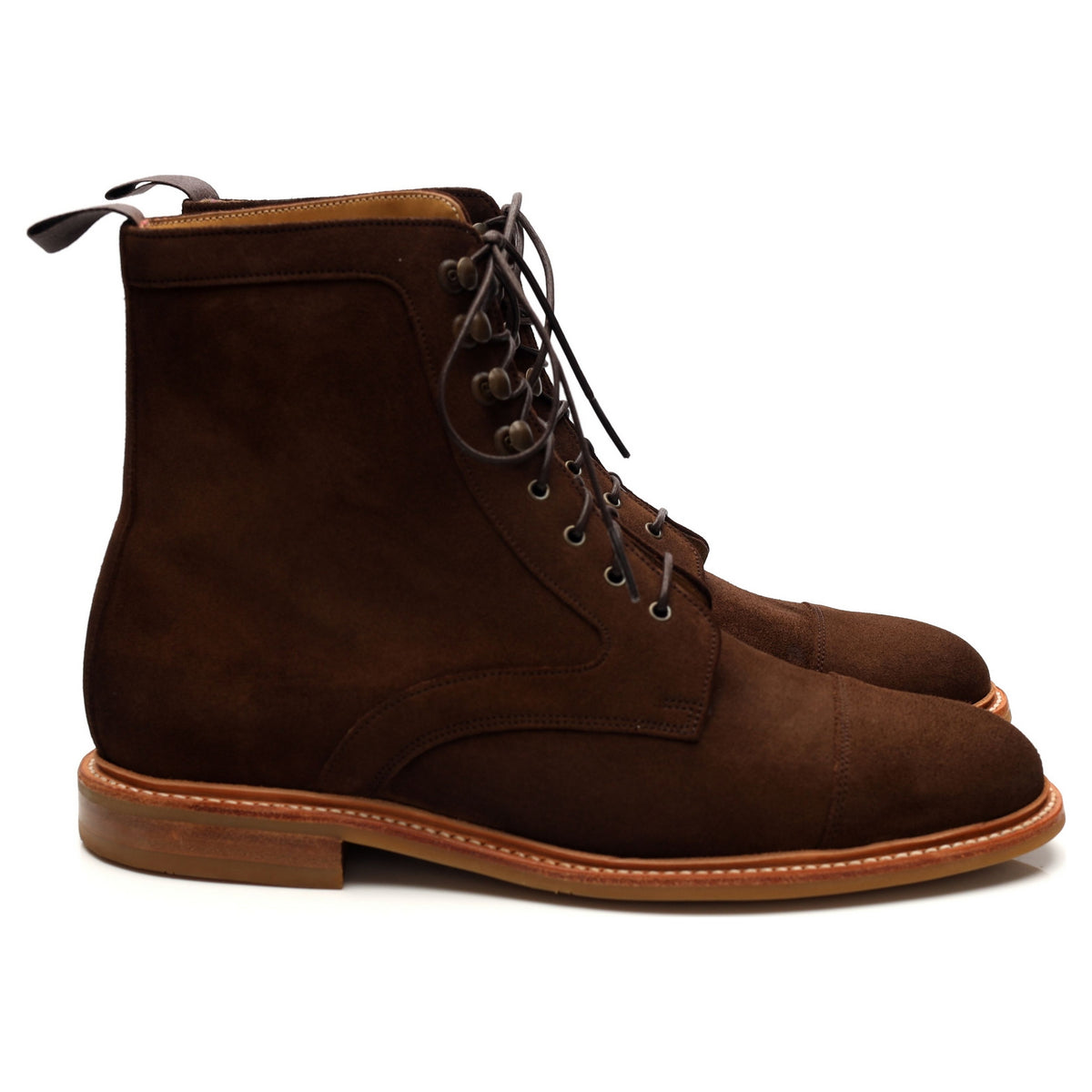 &#39;Melksham&#39; Brown Suede Boots UK 7.5 F