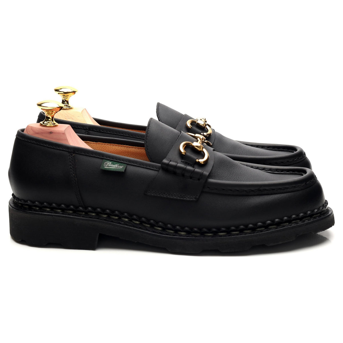 Women&#39;s &#39;Orsayti / Griff&#39; Black Leather Horse-bit Loafers UK 7