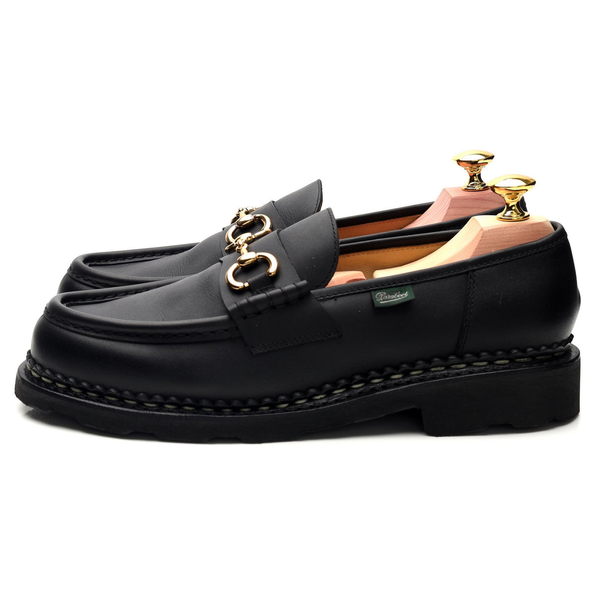 Women&#39;s &#39;Orsayti / Griff&#39; Black Leather Horse-bit Loafers UK 7