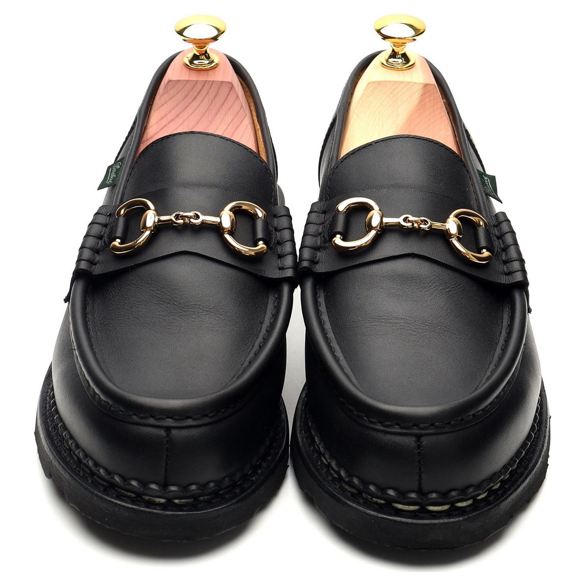 Women&#39;s &#39;Orsayti / Griff&#39; Black Leather Horse-bit Loafers UK 7