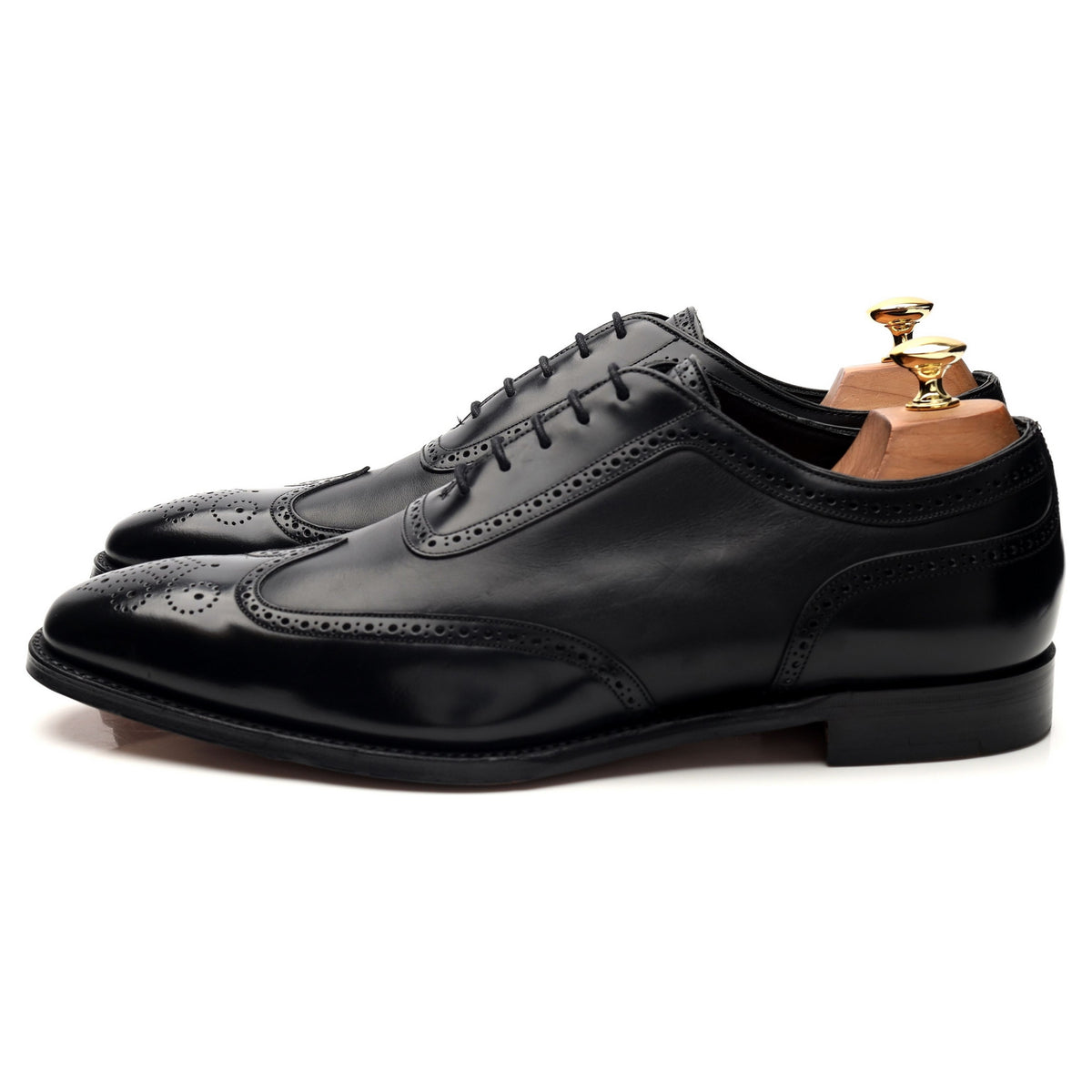 &#39;Pimlico&#39; Black Leather Oxford Brogues UK 10 F