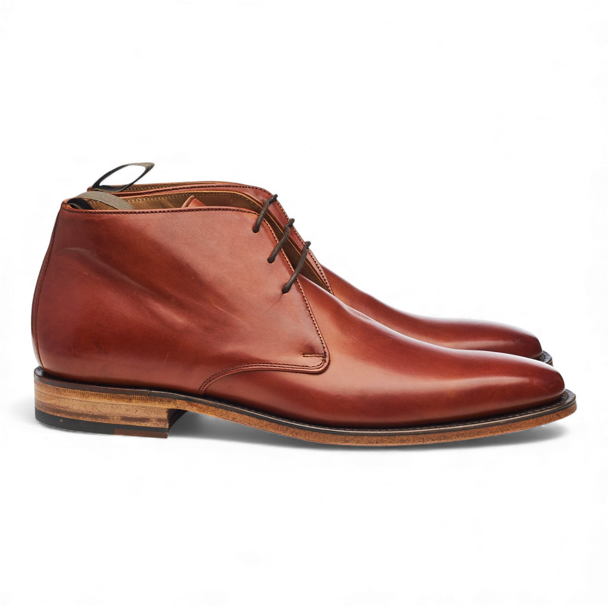 'Daniel' Tan Brown Leather Chukka Boots UK 7 F