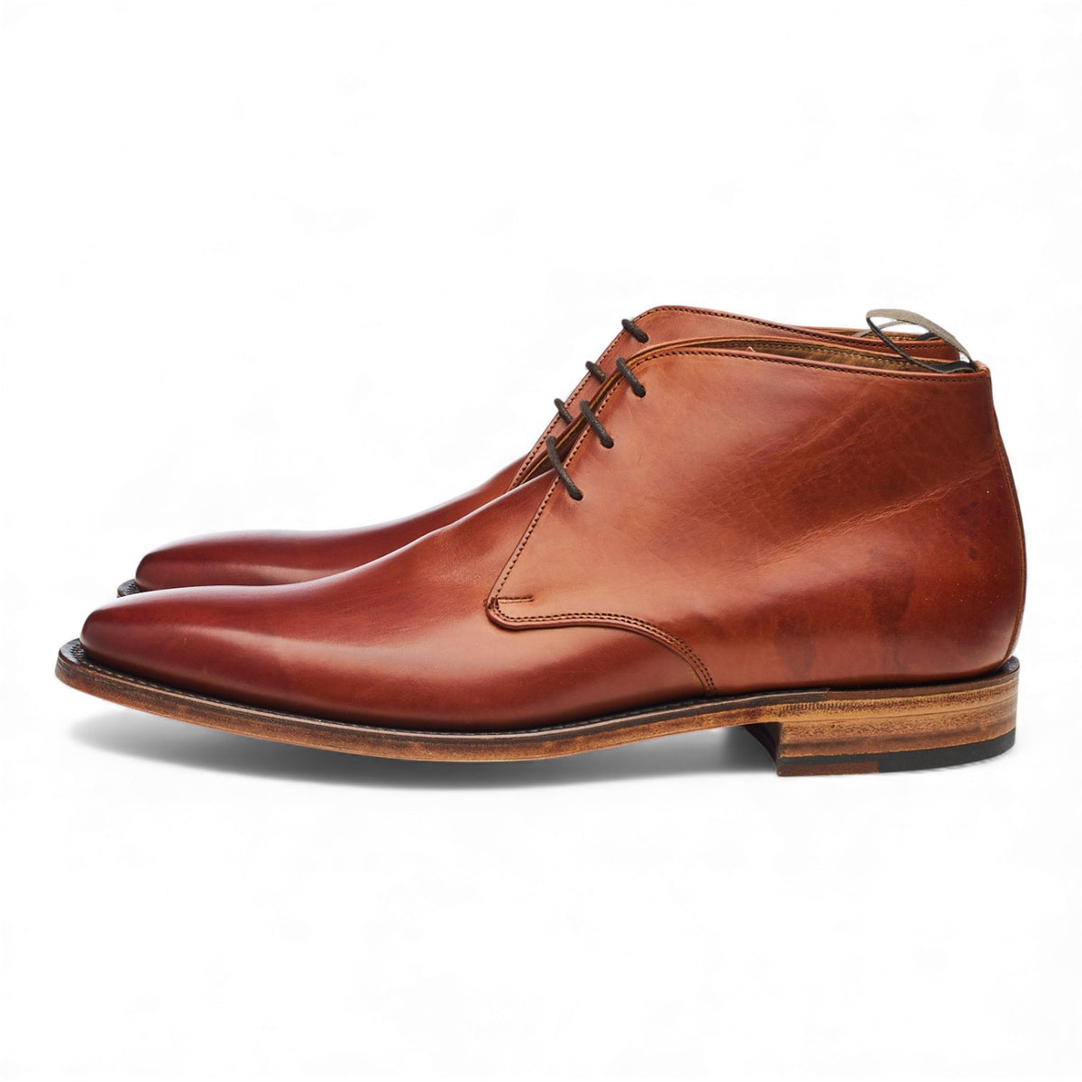'Daniel' Tan Brown Leather Chukka Boots UK 7 F