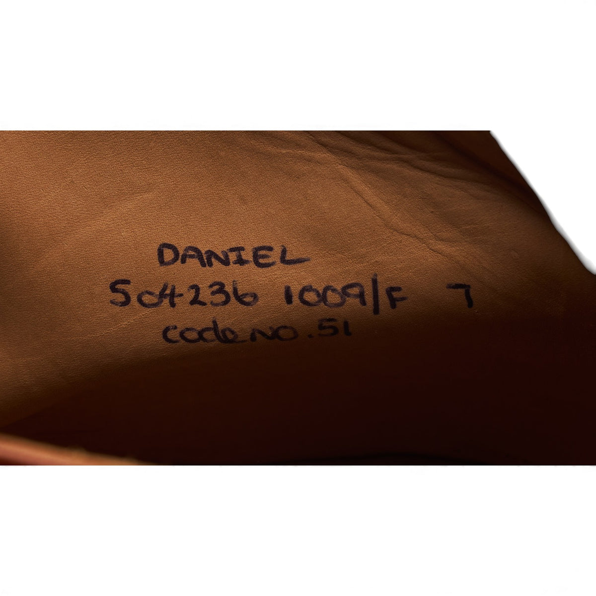 'Daniel' Tan Brown Leather Chukka Boots UK 7 F