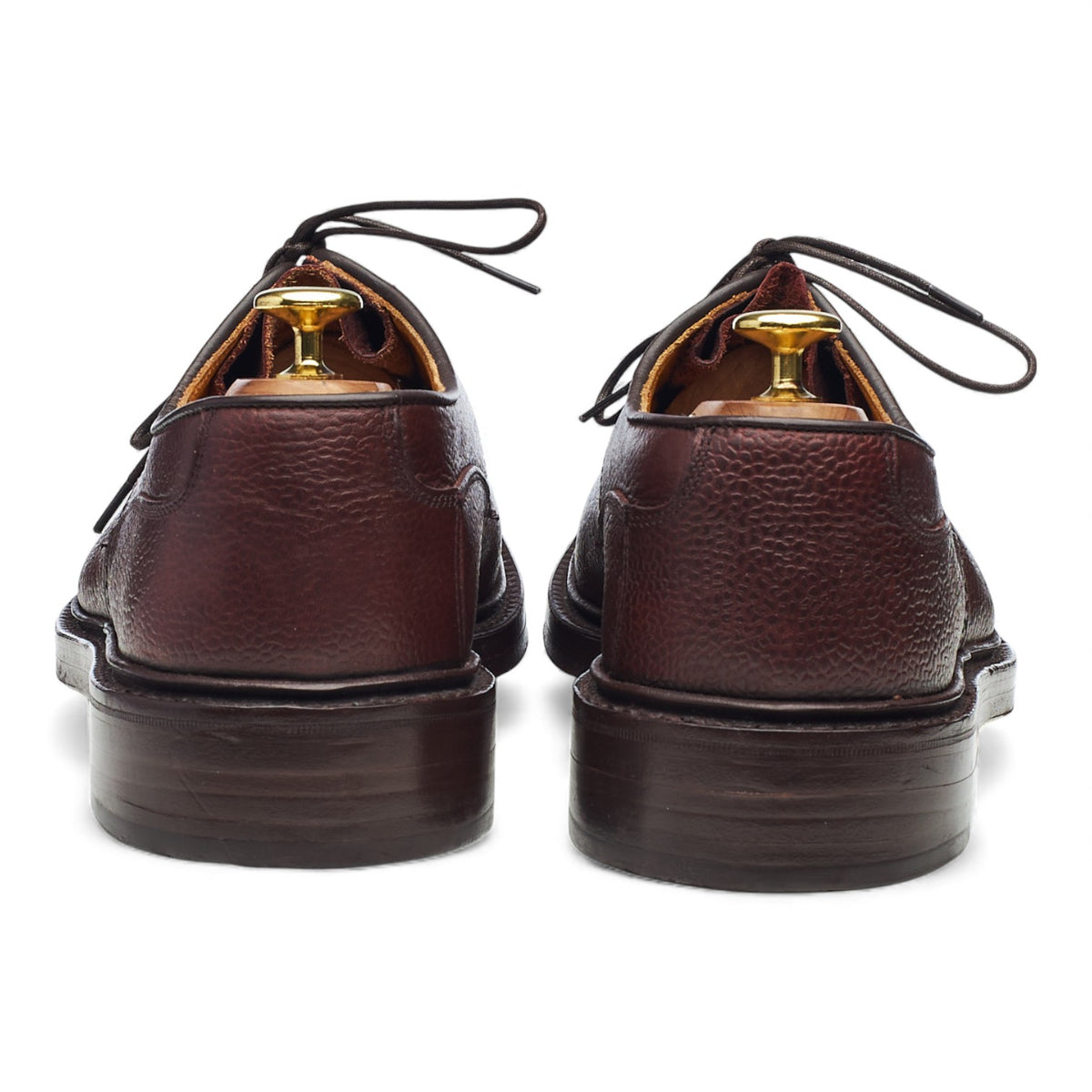 'Matlock' Burgundy Grain Leather Derby UK 8