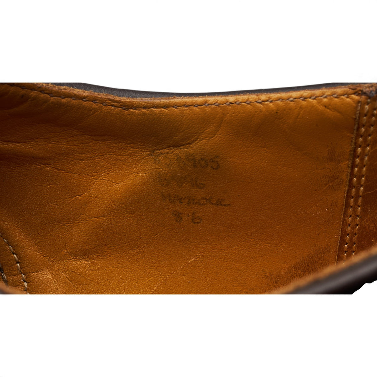 'Matlock' Burgundy Grain Leather Derby UK 8