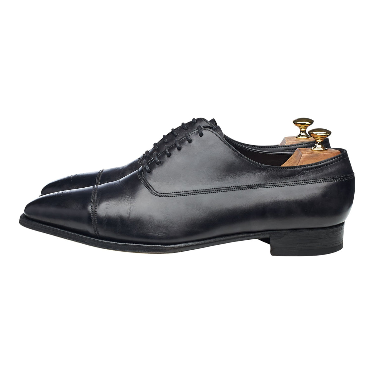 'Sutton' Black Museum Leather Oxford UK 11 EE