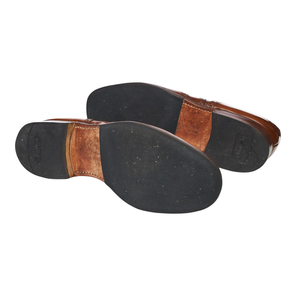 'Burwood' Tan Brown Leather Oxford Brogues UK 9 G