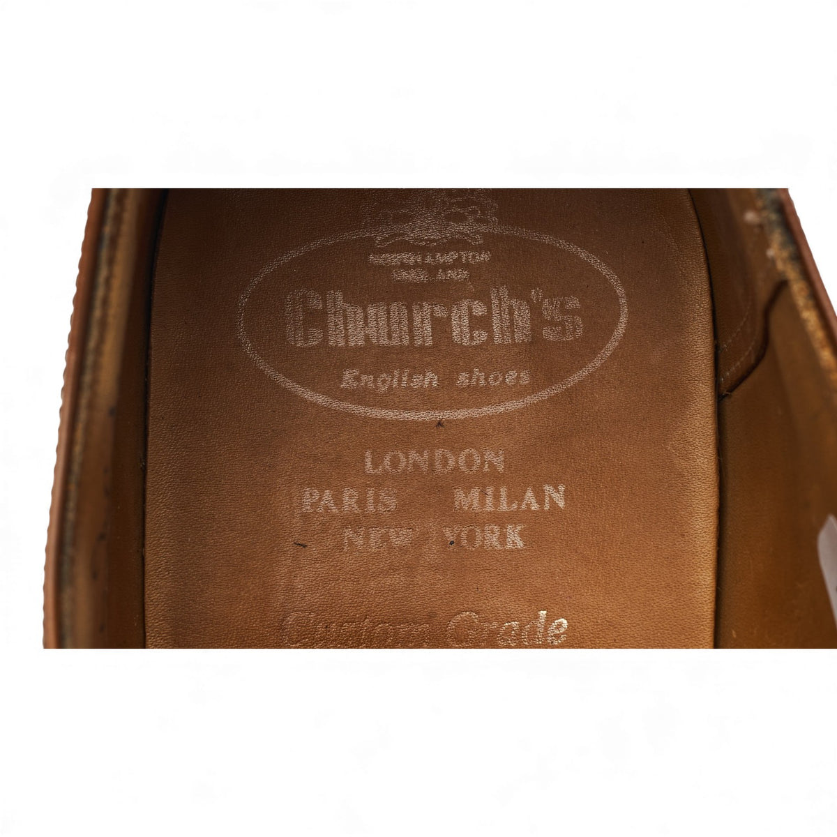 'Burwood' Tan Brown Leather Oxford Brogues UK 9 G