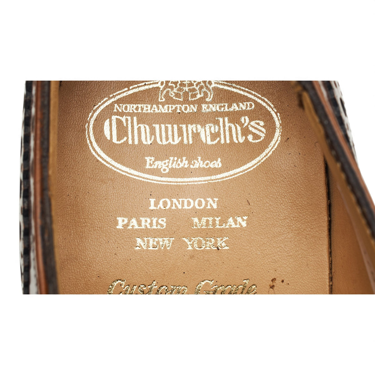 'Burwood' Tan Brown Leather Oxford Brogues UK 7 G