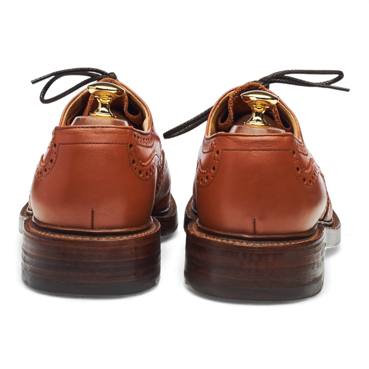 'Appleby' Tan Brown Leather Derby Brogues UK 10 FX
